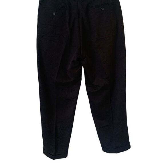 Pre Owned Men's Izod Pleated Pants Casual Functional Black Sz 34 30 - Picture 1 of 14
